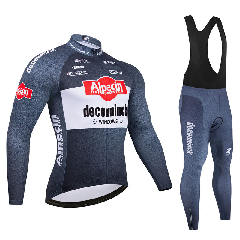 Cycling Gear Brands - Alpecin Takımı erkek Bisiklet Forması Uzun