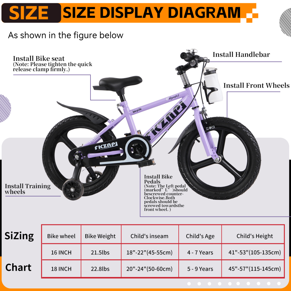 Çocuk Bisikleti, 18 İnç – Yüks - Carbon Bike Frame incelemesi ve fiyatı